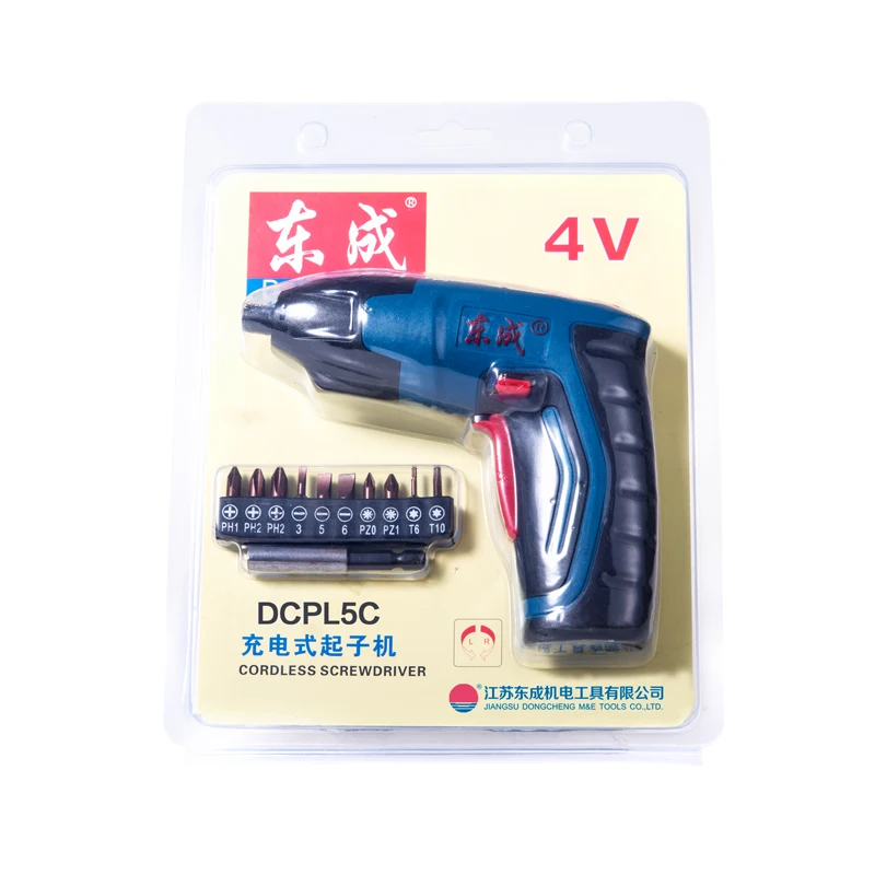 

Dongcheng 4V 1.5Ah Cordless Electric Multi-function Screwdriver Household Rechargeable Battery with Work Light Power Tools