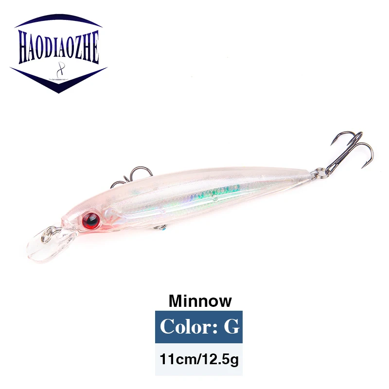 Minnow рыболовные приманки 11cmm 12 5 г искусственные жесткие Лазерные 3D глаза воблеры и