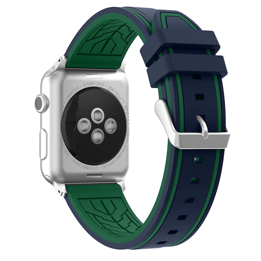 Спортивная модель для Apple Watch Series 3/2/1 38/42 мм сменный Браслет ремешок часов