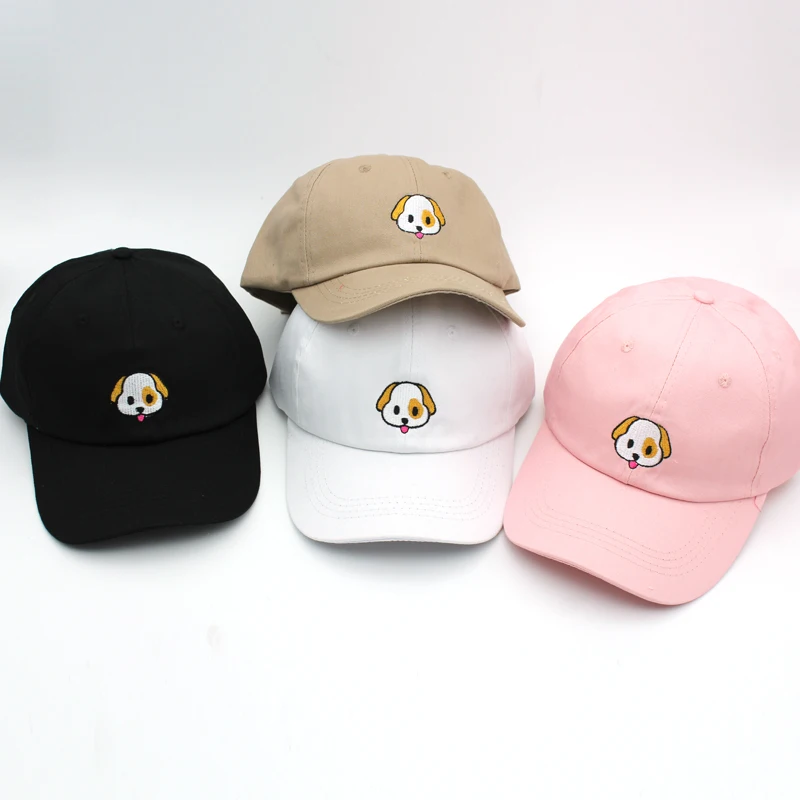 Оптовая продажа хлопковая бейсбольная кепка повседневная вышитая собачья