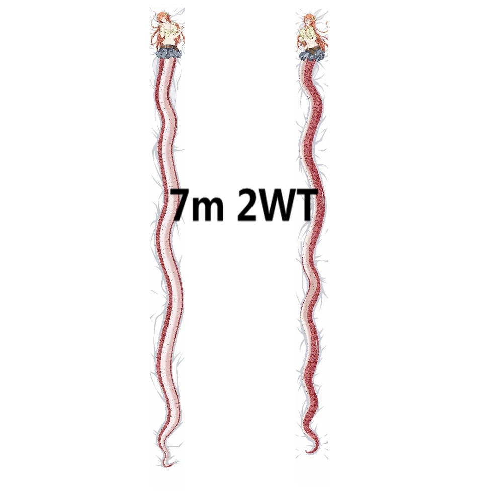 B-2WT Аниме JK Monster Musume no Iru Nichijou Dakimakura Сексуальная наволочка для тела чехол для подушки Miia Snake 7 м длинный фантастический обнимающий чехол для подушки - Цвет: B-2WT