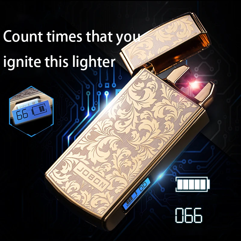 USB-зажигалка Shake Ignite плазменная двойная дуга может подсчитывать время