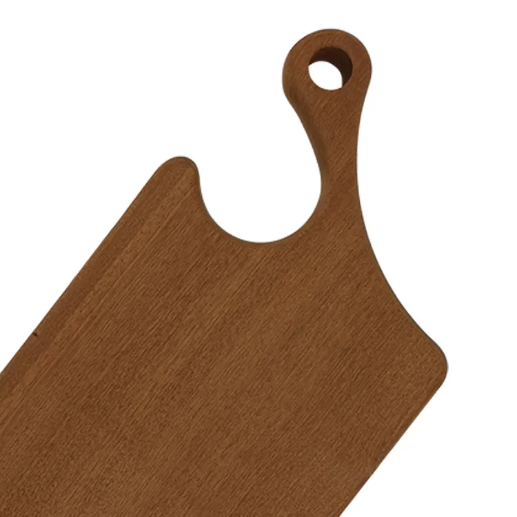 Chambis твердая древесина нерегулярная ручка тарелка для пиццы поддон плоский хлеб