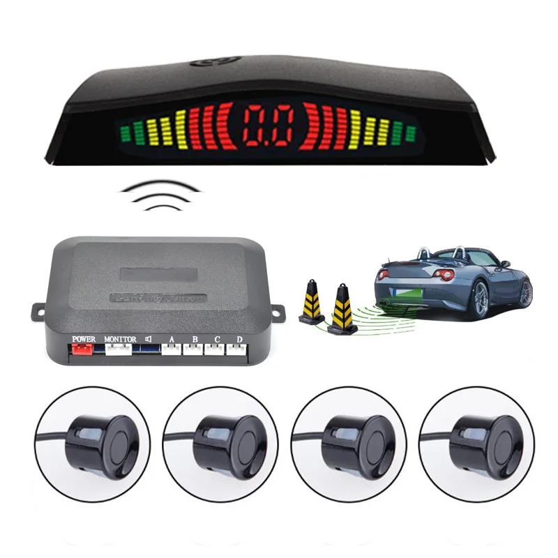 

High-tech Processing Digital LED Wireless Car Parking Assistance System with 4 Sensors