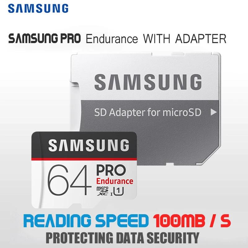 SAMSUNG PRO выносливость Micro SD карты 128 ГБ 16 г 32 Class10 SDHC SDXC UHS 1 памяти MicroSD TF 100 МБ/с. с