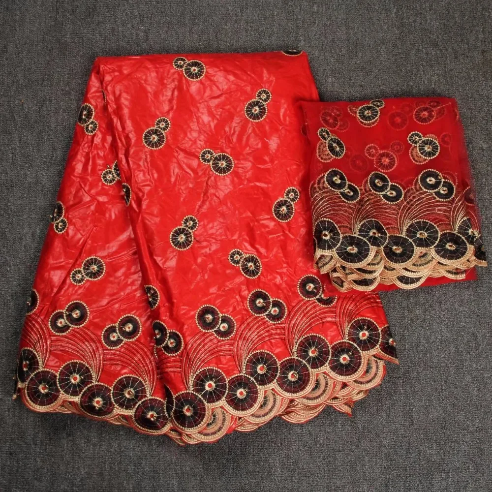 Французский Базен Riche кружевная ткань с блузка в сетку Стразы йеллоутоп качество