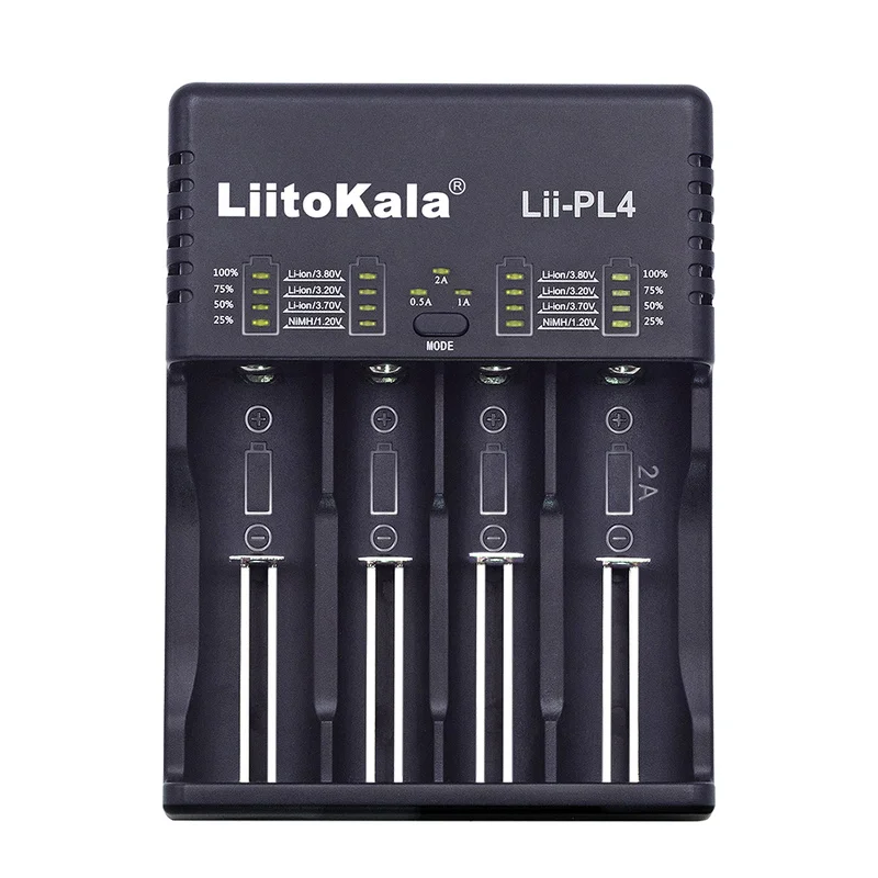 LiitoKala Lii PL4 зарядное устройство для смартфонов Зарядка 18650 26650 21700 AA AAA 18350 V/3 7 2 V/1 5 V