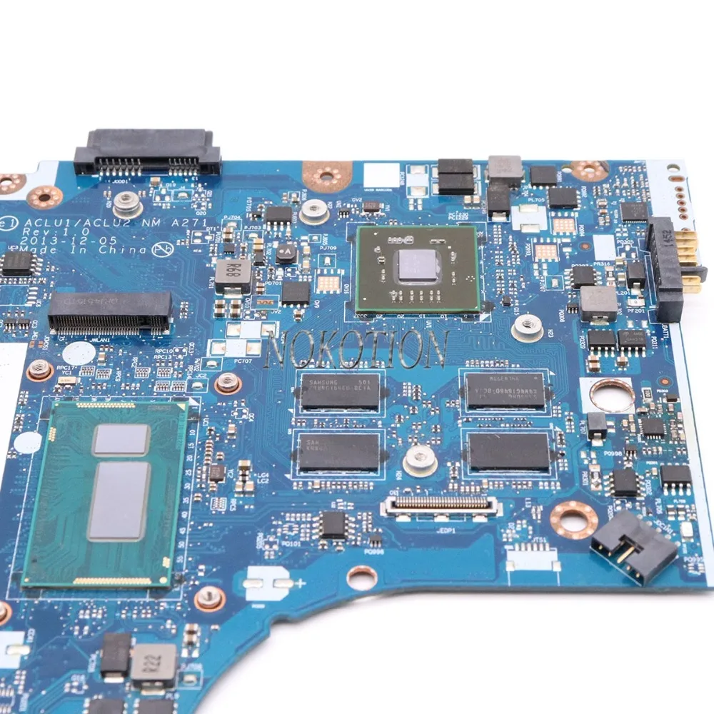 Материнская плата NOKOTION ACLU1 для ноутбука подходит lenovo Ideapad NM A271 14 дюймов HD 8500 DDR3L