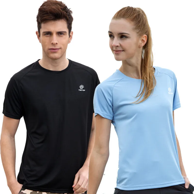 Tectop мужская и женская уличная футболка влюбленные ультра светильник дышащие