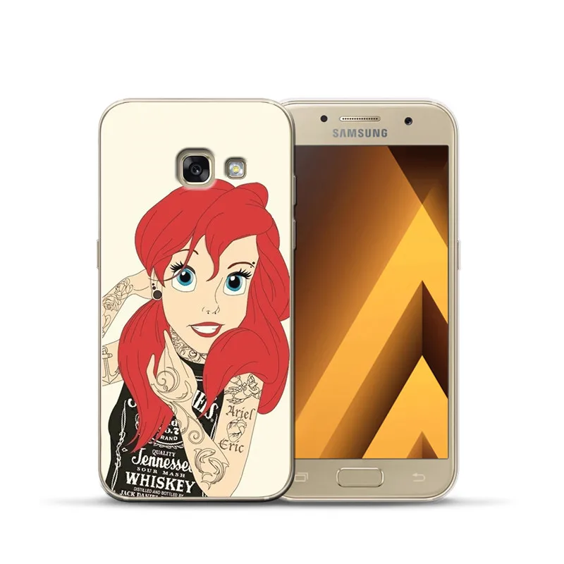 Роскошный чехол для samsung Galaxy A9 A8 A7 A6 A5 A3 эльф Русалка Белый снег чехол с принцессой чехол силиконовый чехол
