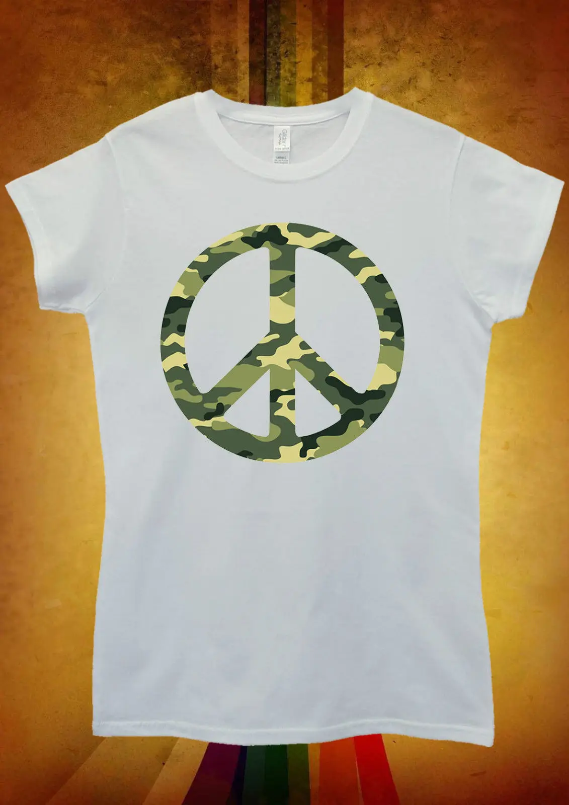 Армия узор знак мира Прохладный Hipster Для мужчин мужской бренд Стиль короткий