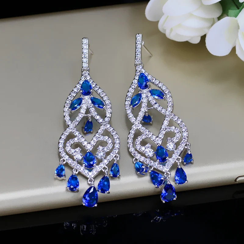BlingZircons известный дизайнер для женщин ювелирные изделия благородный зеленый
