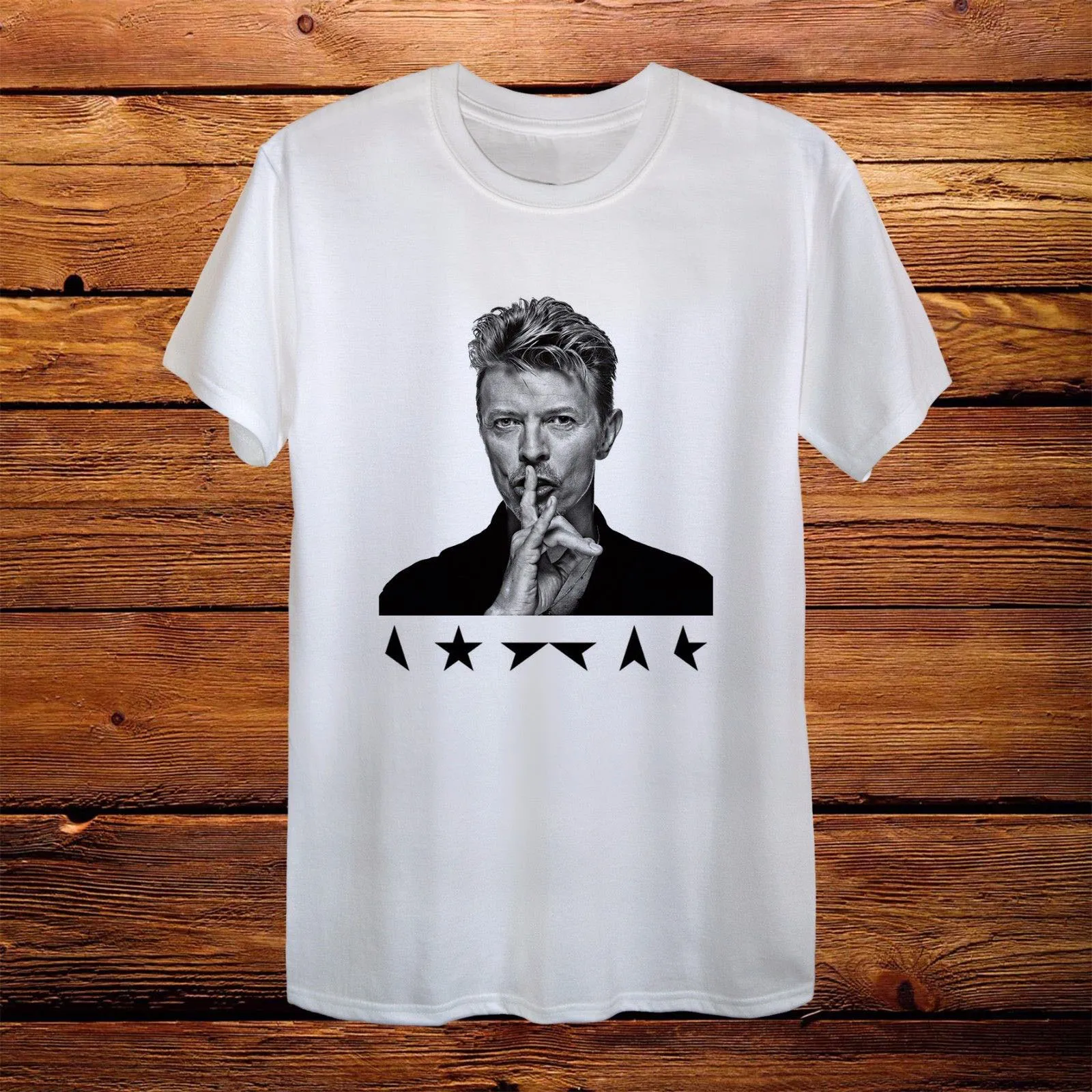 David Bowie SHHH Звездный дизайн футболки мужские и женские унисекс рок Великобритания