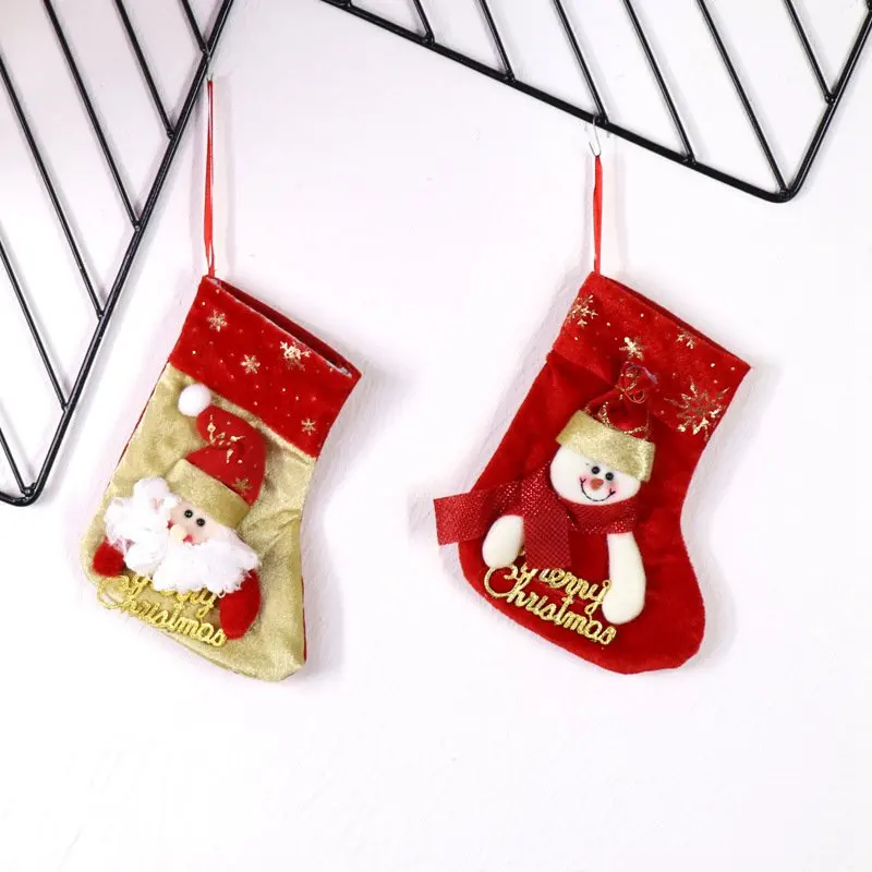 Dozzlor 2 шт. Санта мешок рождественские чулки подарок держатели Navidad 2018 дети Новый