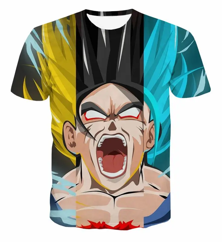4XL Футболка с драконом футболка для мужчин и женщин Majin Boo Buu новинка футболки