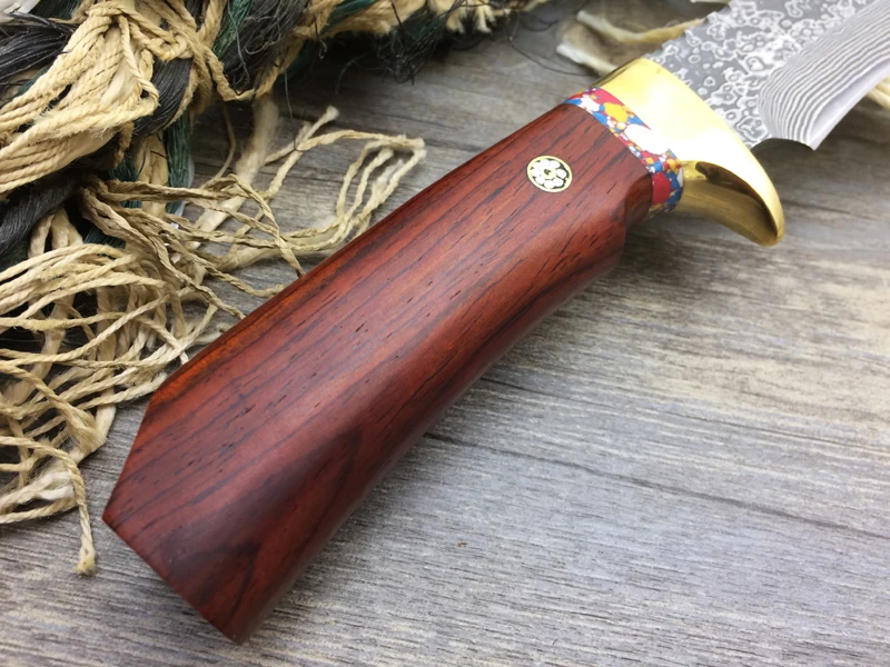 Дамасская сталь M2 тактический нож с фиксированным лезвием Коллекция охотничий