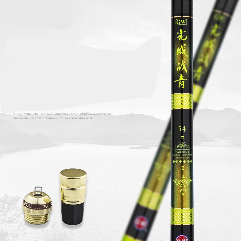 19 Tone Superhard Fishing Rod De Pesca Caibon Taiwan Hand Sticks Ultralight Black Pit Pole Equipment | Спорт и развлечения