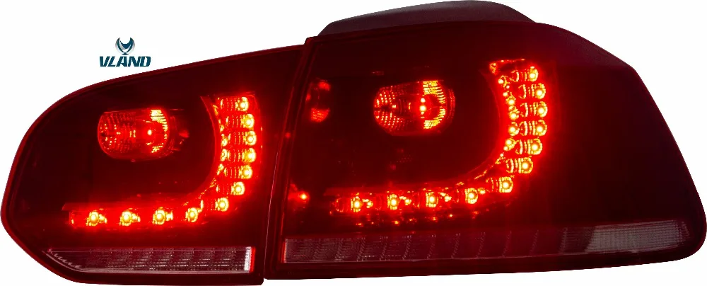 Vland завод для MK6 задний фонарь VW Golf 6 задние фонари 2010 2011 2013 2015 2016 R20 светодиодный с