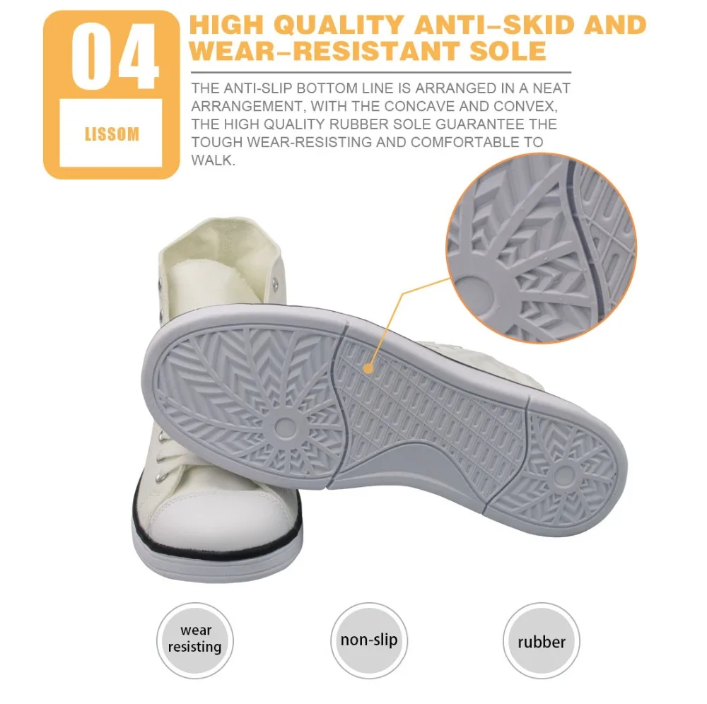 Кроссовки ELVISWORDS мужские каллиграфические Вулканизированная подошва высокие