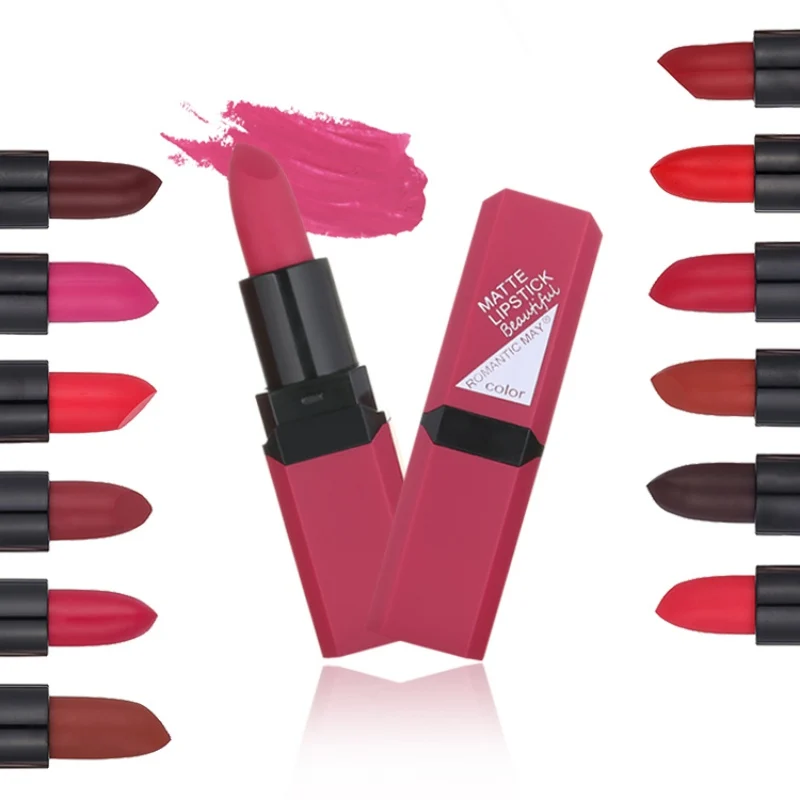 12 цветов Новый матовый бархатный глянцевый блеск для губ Губная помада