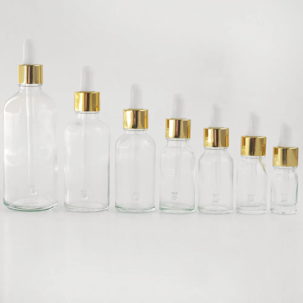 10 x 5ml 10ml 15ml 20ml 30ml 50ml 100ml Clear Glass Essential Oil Bottle With Eye Dropper CosmeticDroppe For Massage | Красота и