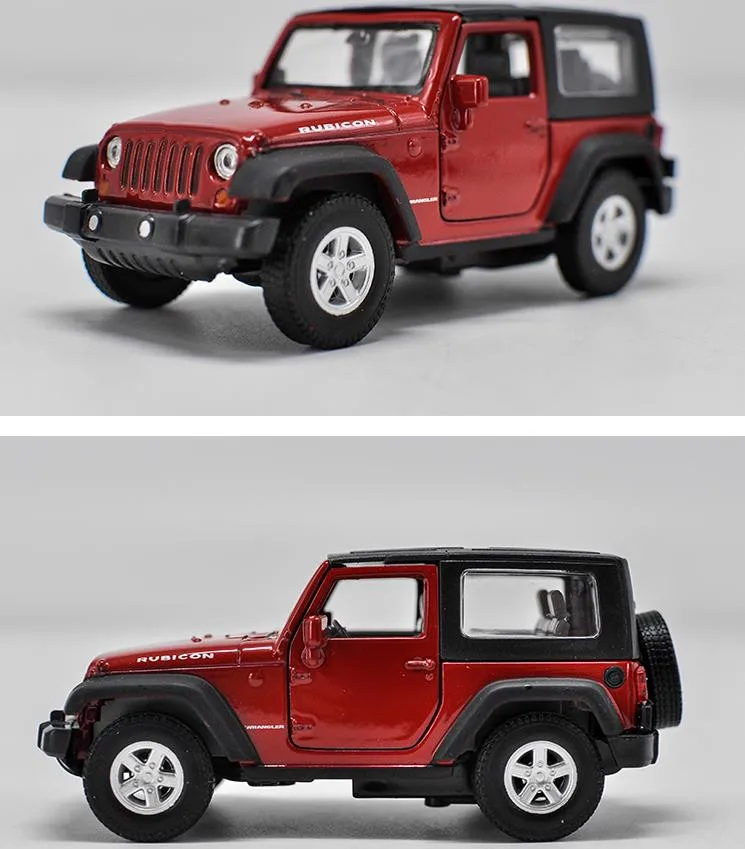 Высокая симуляция джип Вранглер Кабриолет и Hardtop автомобиль 1: 36 сплав оттягивает