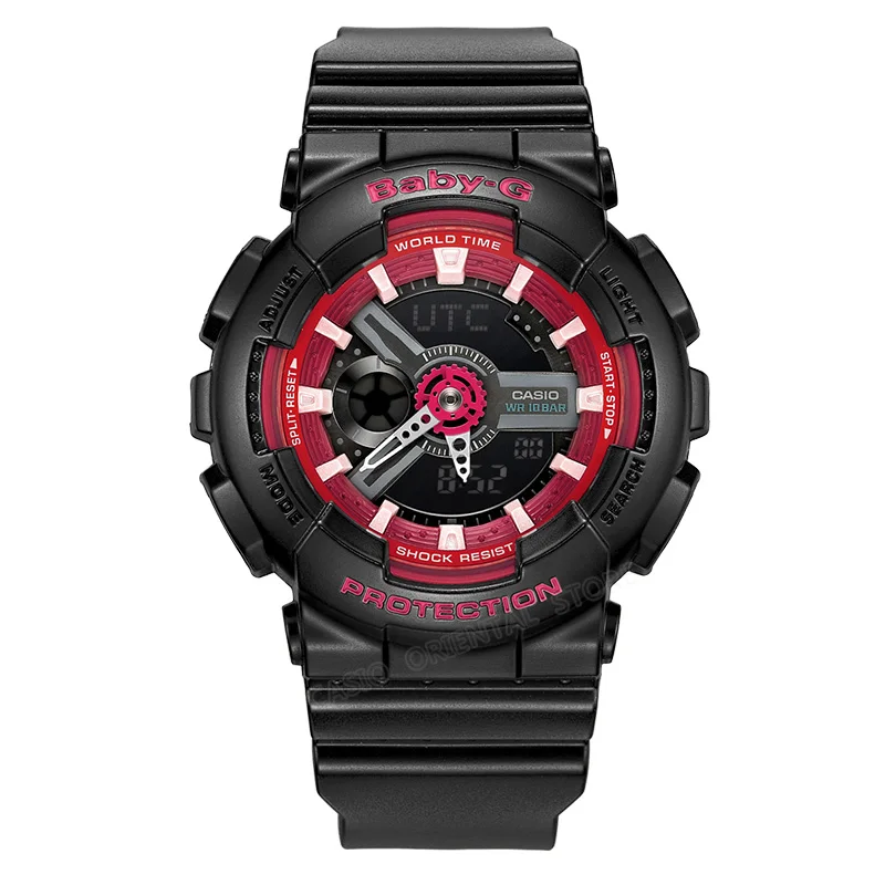 BA-110SN-1A CASIO Часы BABY-G серии женские наручные часы BA-110-1A водонепроницаемый светодиодный спортивные часы Relogio часы подарок высокое качество ударопрочный - Цвет: BA-110SN-1A