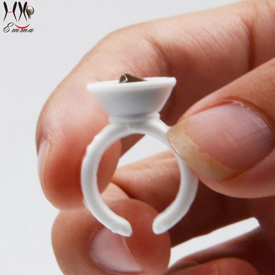 Одноразовые клеевые кольца для наращивания ресниц 400 шт./лот пигменты татуажа