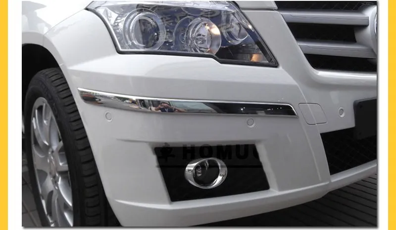 Аксессуары для стайлинга автомобиля защита углов кузова против царапин передней решетки обрамление подходит для Mercedes Benz GLK300 glk350 2009-2014.