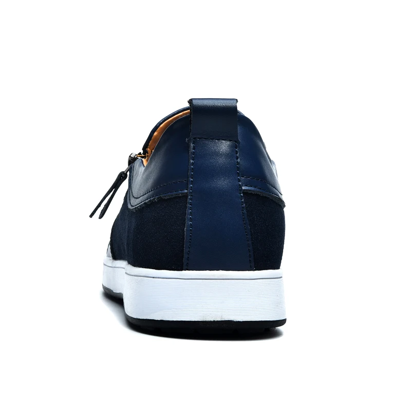 Туфли мужские кожаные на платформе мягкая повседневная обувь Классические