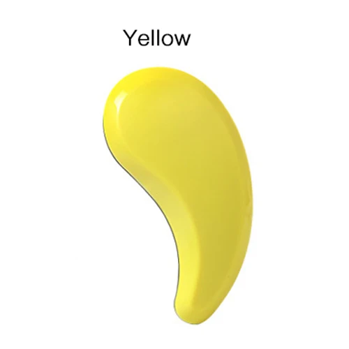 Yellow Fashion Anti-static Hair Massage Brush Comb Styling Tools Smooth Hair Combs Hairbrushes Handle for Salon Styling Women Girl Hair - Цвет: Yellow