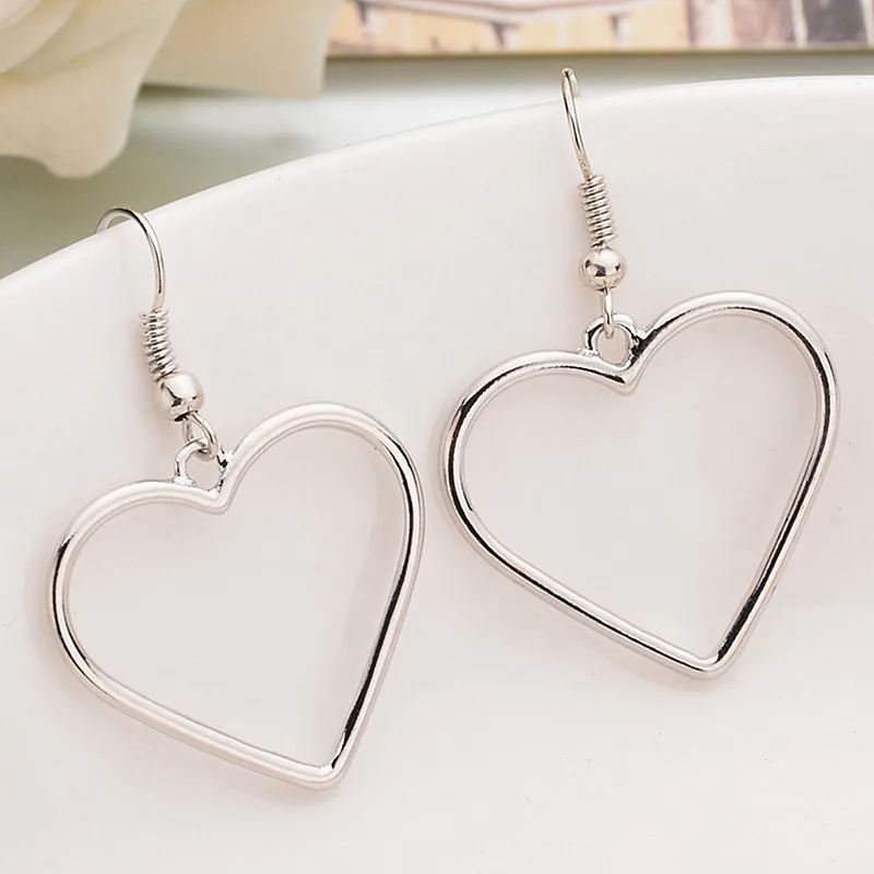 Сердце висячие серьги модное ювелирное изделие boucle d'oreille женские Серьги Brincos