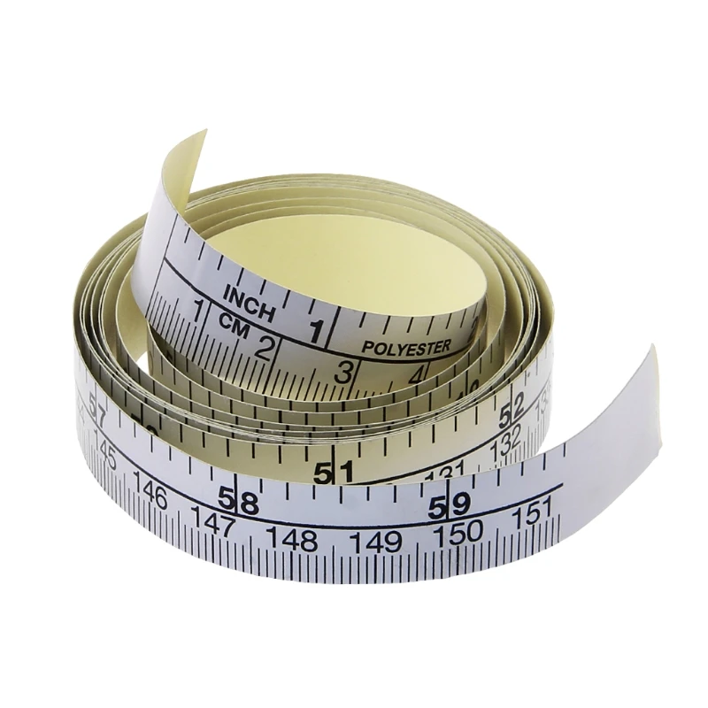 

2022NEW 151cm Self Adhesive Metric Measure Tape Vinyl Ruler For Sewing Machine Sticker