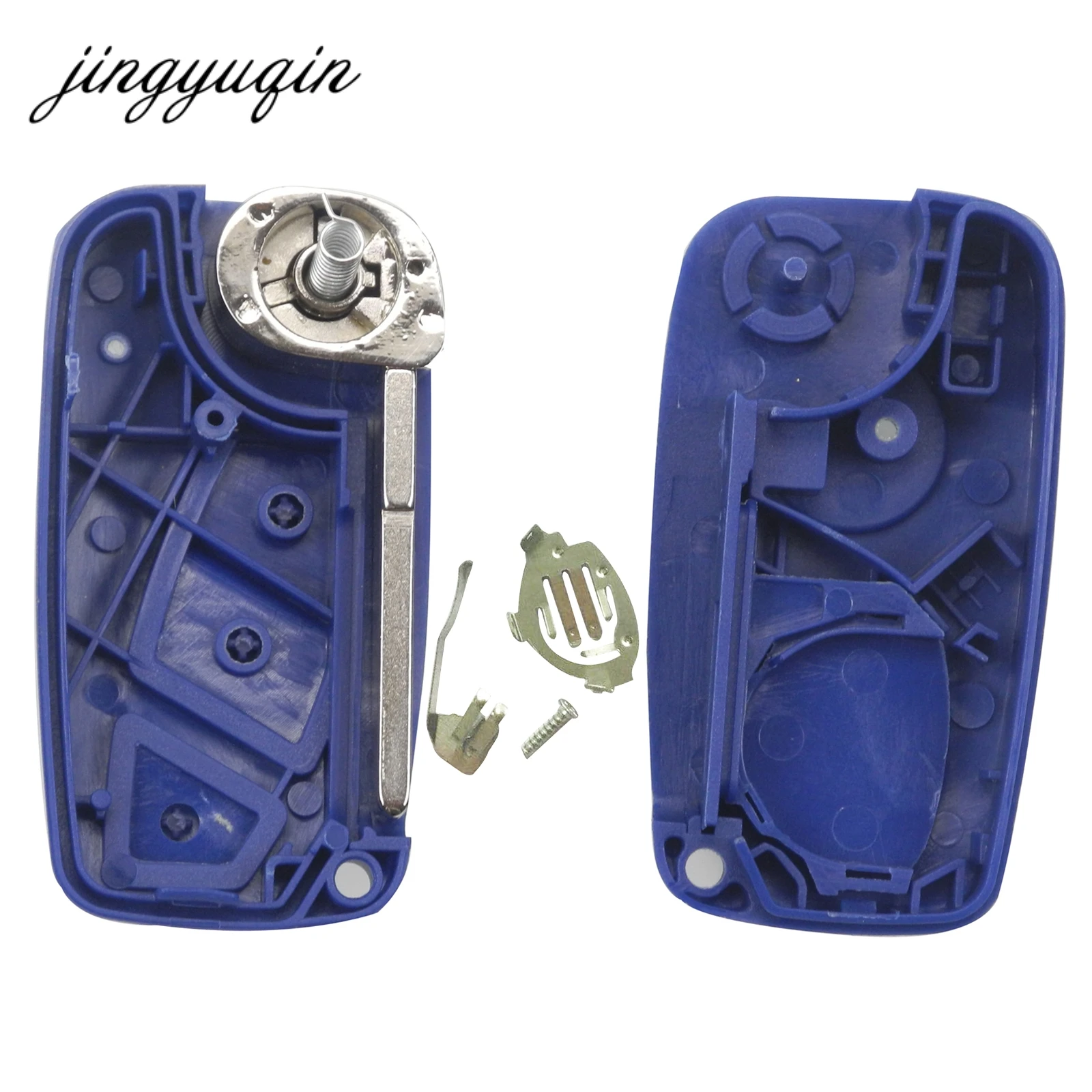 Jingyuqin 10 шт./лот чехол для ключей С Откидывающейся Крышкой fiat Punto Ducato Stilo Panda Idea Doblo