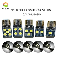 ysy t10 w5w super bright 3030 246810 smd led canbus no error car backup reserve turn signal lights bulb tail lamp white 50x