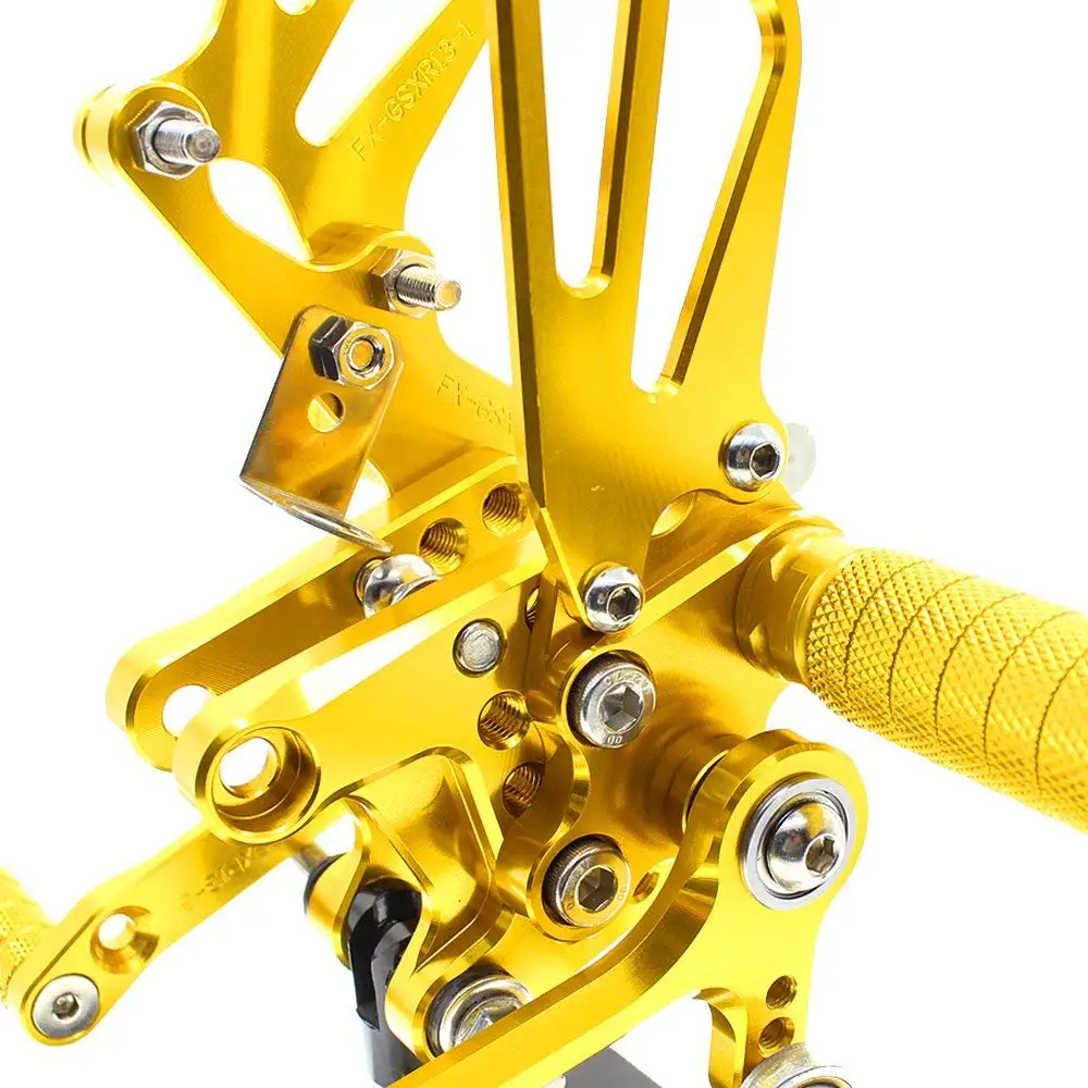 Для Suzuki GSX-R750 1997-2005 мотоцикл задний Набор аксессуаров CNC регулируемый подножки