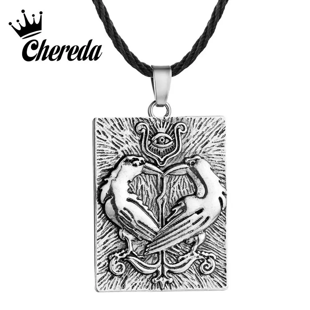 Chereda Valknut в стиле норвежских викингов символ Odin ожерелье для мужчин винтажная