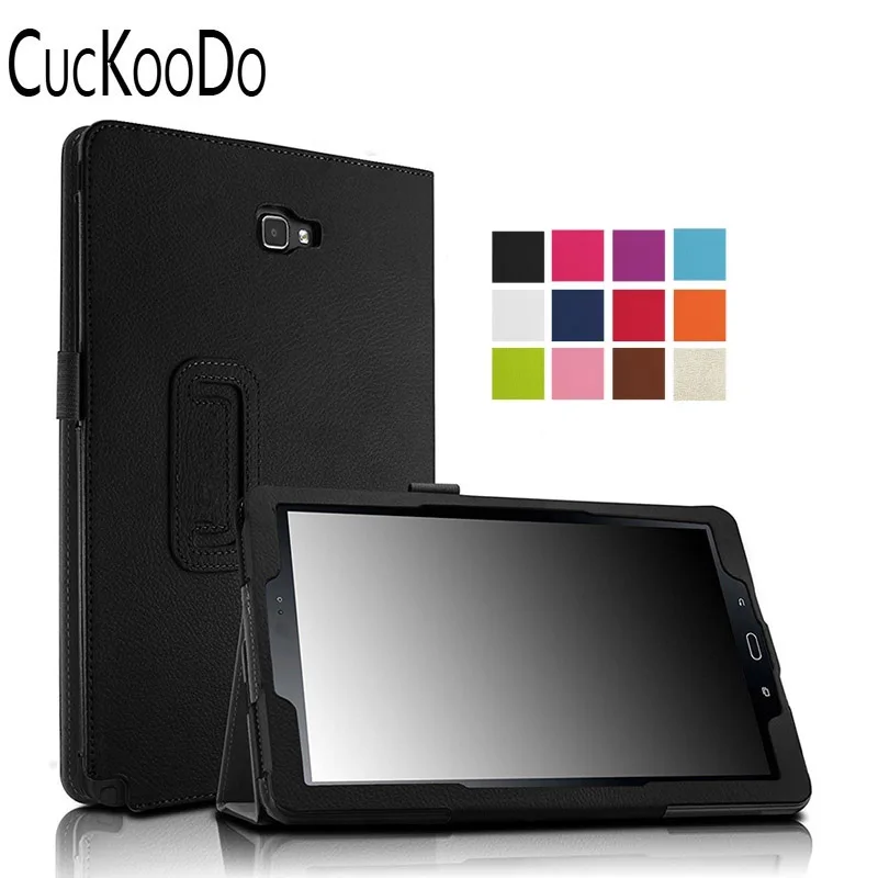 CucKooDo Folio Slim Fit PU кожаный умный чехол для Samsung Tab A 10 1-дюймовый с S Pen P580 планшет (с