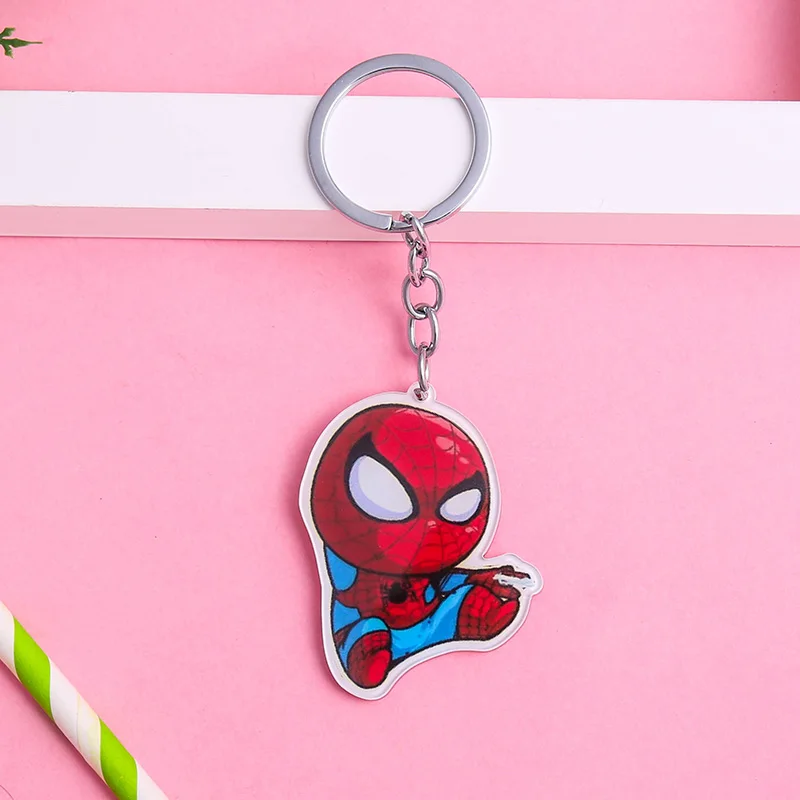 keychain3 Marvel Badges Avengers Brooch Pins Thor Pin Movie Endgame Jewelry Iron Man Captain America Spiderman Brooches For Women Men Gift - Окраска металла: keychain3