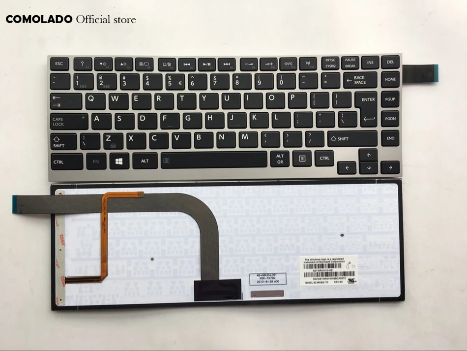 Клавиатура с английской раскладкой для ноутбука Toshiba Satellite W30 W30DT W30T W35 W35DT