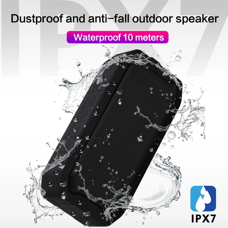 IPX7 водонепроницаемый портативный Bluetooth динамик Портативный беспроводной