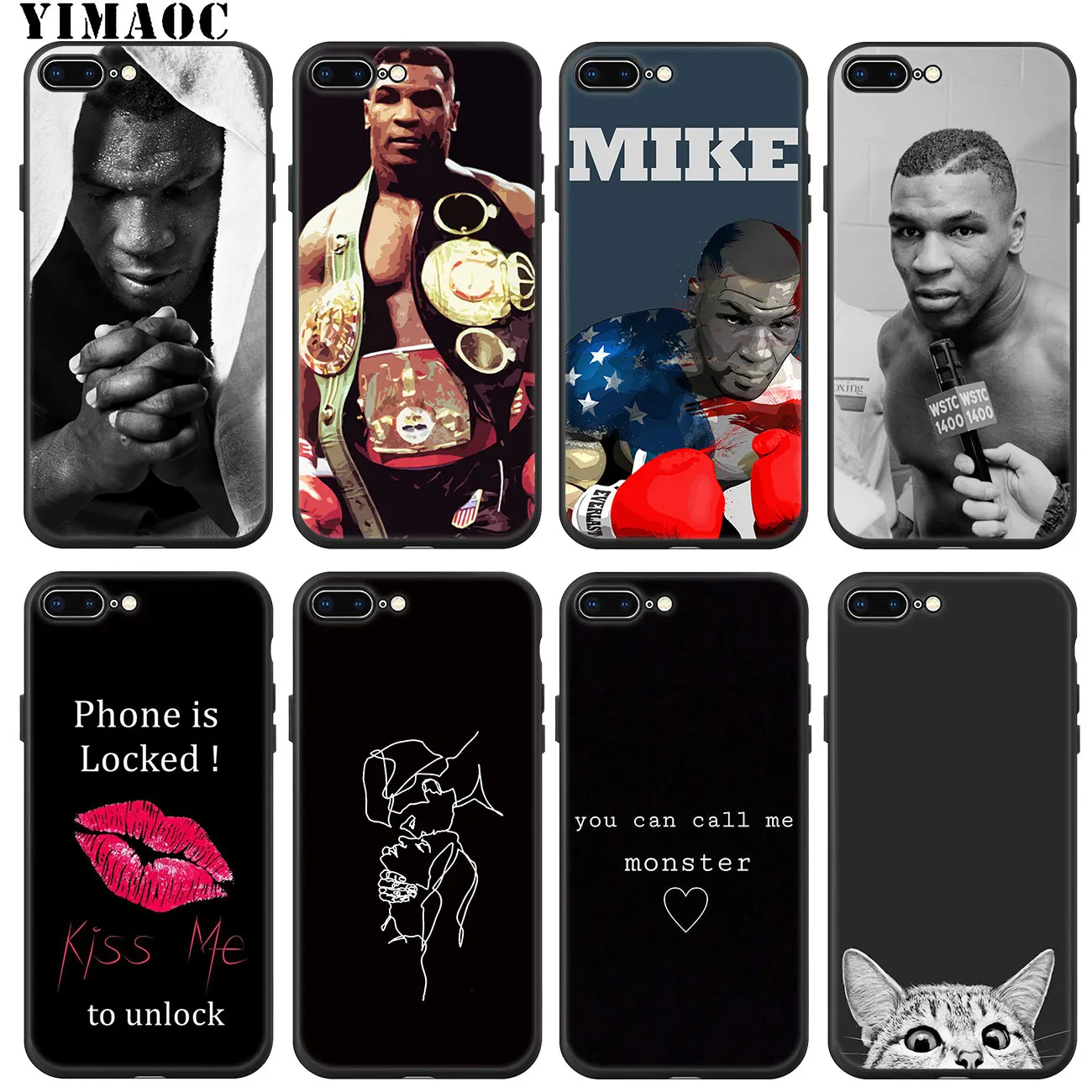 Мягкий силиконовый чехол YIMAOC Mike Tyson punch для iPhone 11 Pro XS Max XR X 6 6S 7 8 Plus 5 5S SE 10 из ТПУ с