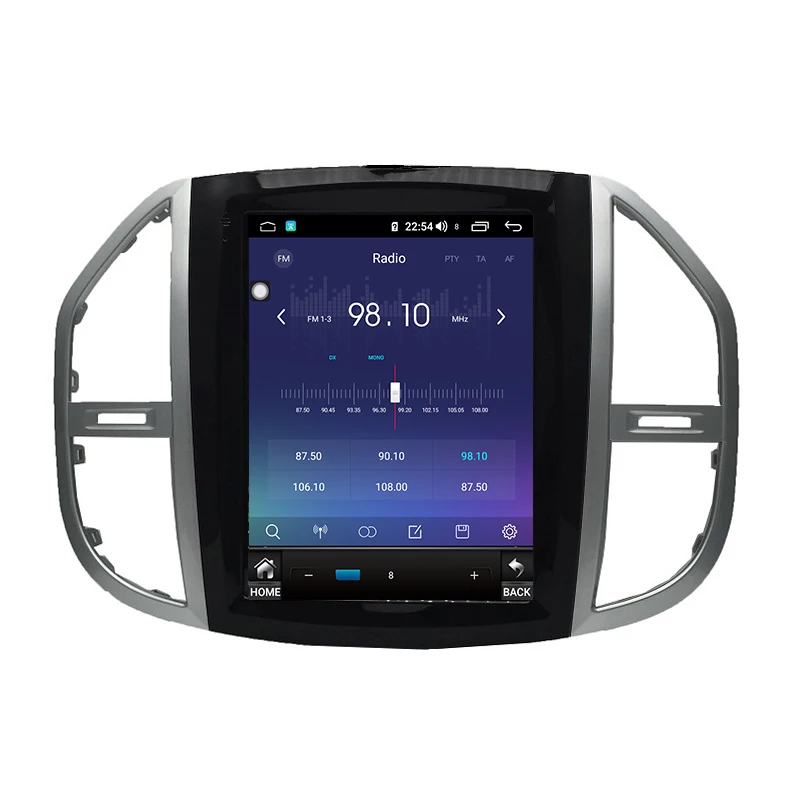 Вито Android 8,1 4+ 64G 8-ядерный Tesla 12,1 дюймов Автомобильный gps android 1 din 4g для бенц Вито
