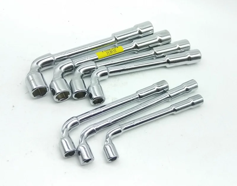 New 7pcs/set L type angled socket wrench spanner with thru hole Hex Key Wrench 6, 7,8, 9, 10, 11, 12mm 40CR