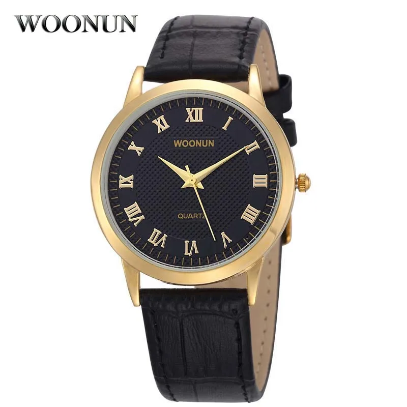 

2020 Classic Men Watches Luxury Gold Watches Men Shockproof Waterproof Quartz Watches Slim Men Watches Roma Dial Leather Band