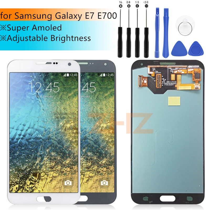 Супер AMOLED LCD для Samsung Galaxy E7 дисплей кодирующий преобразователь сенсорного экрана