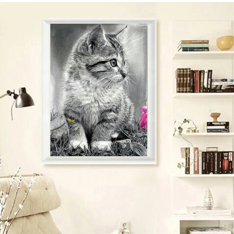 5D DIY алмазная живопись специальные аксессуары Daimond вышивка животное кошка полный