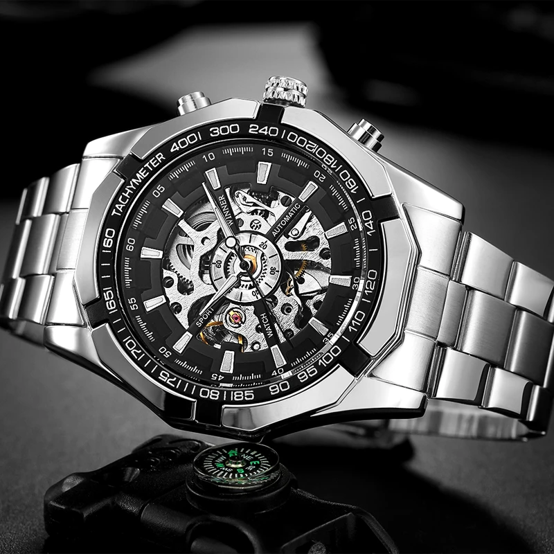 ПОБЕДИТЕЛЬ Мужские автоматические часы Топ люксовый брендовый мужской