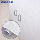 Самоклеящиеся ПВХ водостойкие влагостойкие обои ENBOJUE с текстурой древесины для гардероба, шкафа, рабочего стола, обновления мебели, наклейки