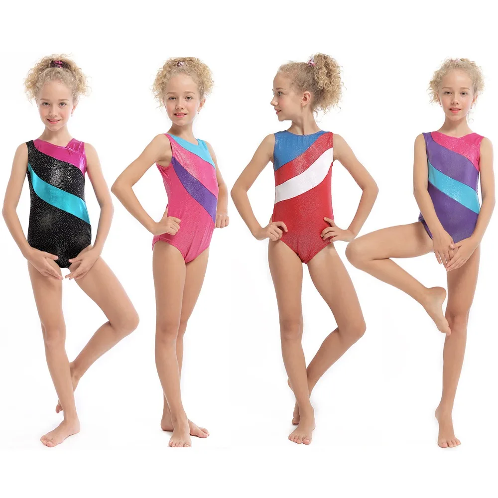 

Ballet Gymnastics Leotard Dancewear Toddler Girls Dress Dance Costume Sleeveless Gilding Dance Leotard Professional Costumes